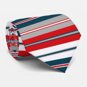 Nautische Streifen Krawatte (Gerollt)