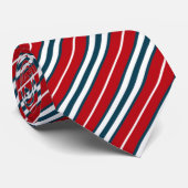 Nautische Streifen Krawatte (Gerollt)