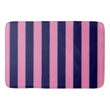 Nautische Streifen Navy Blue und Light Pink