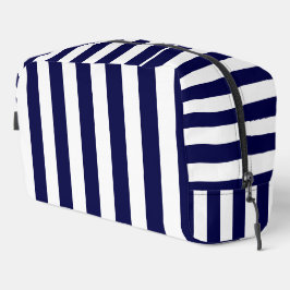 Nautische Streifen Navy Blue und White Waschbeutel