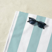 Nautische Streifen | Personalisiertes Sand-Dollar- Strandtuch (Beispiel)