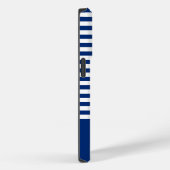 Nautische Streifen+Schiffe Rad blau+weiß Case-Mate iPhone Hülle (Rückseite / Rechts)