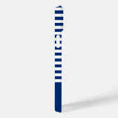 Nautische Streifen+Schiffe Rad blau+weiß Case-Mate iPhone Hülle (Rückseite / Rechts)