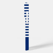 Nautische Streifen+Schiffe Rad blau+weiß Case-Mate iPhone Hülle (Rückseite / Links)