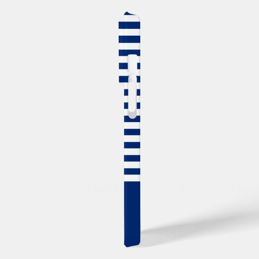 Nautische Streifen+Schiffe Rad blau+weiß Case-Mate iPhone Hülle (Rückseite / Links)