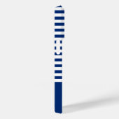 Nautische Streifen+Schiffe Rad blau+weiß Case-Mate iPhone Hülle (Rückseite / Rechts)