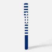 Nautische Streifen+Schiffe Rad blau+weiß Case-Mate iPhone Hülle (Rückseite / Links)