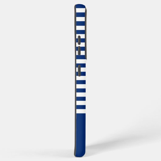 Nautische Streifen+Schiffe Rad blau+weiß Samsung Galaxy Hülle (Rechte Seite)