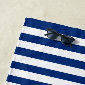 Nautische Streifen+Schiffe Rad blau+weiß Strandtuch (Beispiel)