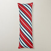 Nautische Streifen Seitenschläferkissen (Rückseite (Vertikal))