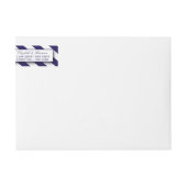 Nautische Streifen und Hochzeit des Navy Blue Anch (Vorderseite)