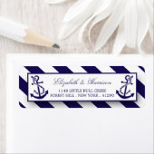 Nautische Streifen und Hochzeit des Navy Blue Anch (Insitu)