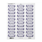 Nautische Streifen und Hochzeit des Navy Blue Anch (Vorne)