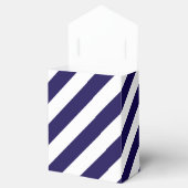 Nautische Streifen und Hochzeit des Navy Blue Anch Geschenkschachtel (Geöffnet)