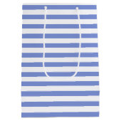 Nautische Streifen und Navy Anchor Wedding Welcome Mittlere Geschenktüte (Rückseite)