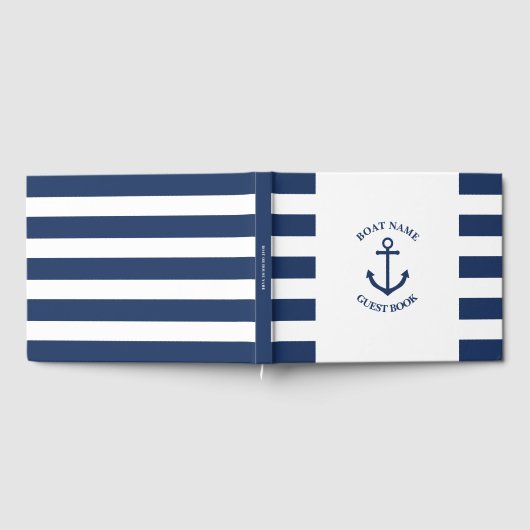 Nautische Strickboote oder HausGästebuch Gästebuch (Voll)