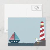 Nautische Szene Postkarte (Vorne/Hinten)