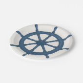 Nautische Tafel des Kapitäns Pappteller (Schrägansicht)