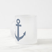Nautische Tasse mit Schiffsanker-Symbol (Vorderseite Links)