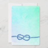 Nautische Thema mit Anchor Geburtstag Einladung (Rückseite)