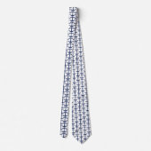 Nautische Theme Anchor Navy Krawatte (Rückseite)