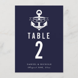 Nautische Theme-Tischnummern | Hochzeiten Einladung