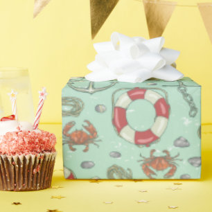 Nautische Themenumgehungspapier Geschenkpapier