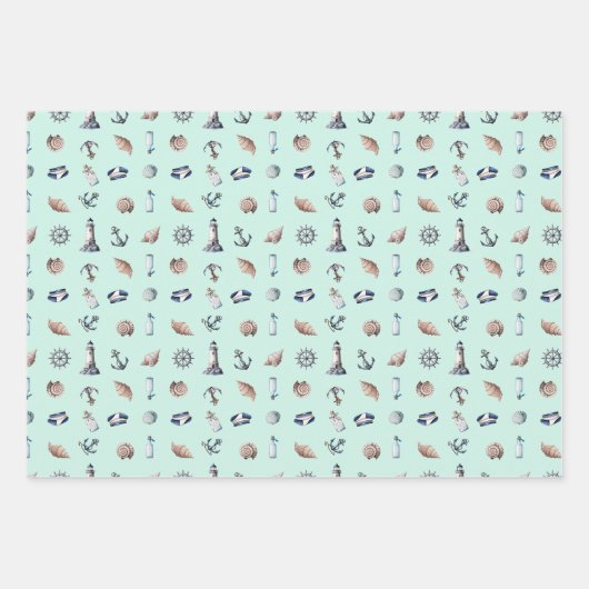 Nautische Träume! Geschenkpapier Set (Vorderseite 2)