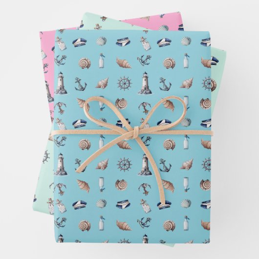 Nautische Träume! Geschenkpapier Set (Beispiel)
