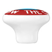 Nautische Türhülle/Drehknopf Keramikknauf (Seitenansicht)