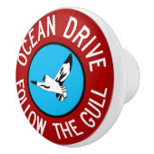 Nautische Türhülle/Drehknopf Keramikknauf (Rechts)