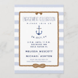 Nautische Unendlichkeit Knoten Blau und Weiße Verl Einladung