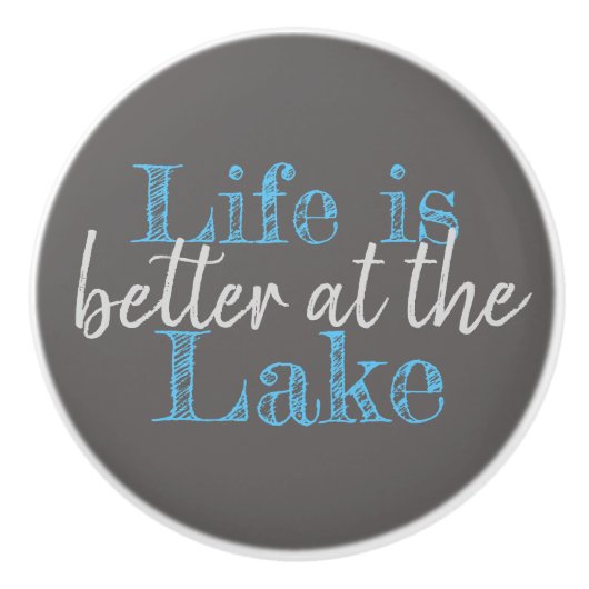 Nautische Unterhaltung am Seeufer | Keramikknauf (Vorderseite)