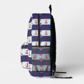 Nautische US Flagge-Muster Bedruckter Rucksack (Rechts)
