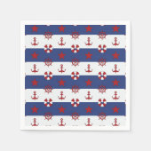 Nautische US Flagge-Muster Serviette (Vorderseite)