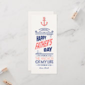 Nautische Vatertagskarte Karte (Vorderseite/Rückseite Beispiel)