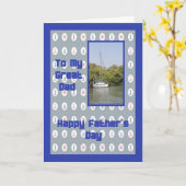 Nautische Vatertagskarte Karte (Gelbe Blume)