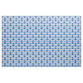 Nautische Verankerung mit blauen Streifen Stoff (Fat Quarter (45,7 x 55,9 cm))