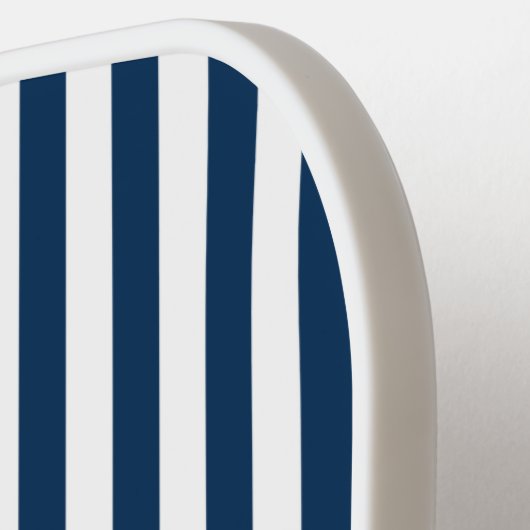 Nautische Verankerung mit robusten blauen Streifen Pickleball Schläger (Linke Seite)