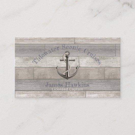 Nautische Verankerung mit Seil Visitenkarte (Vorderseite)