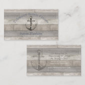 Nautische Verankerung mit Seil Visitenkarte (Vorne/Hinten)