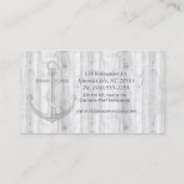 Nautische Verankerung mit Seil Visitenkarte (Rückseite)