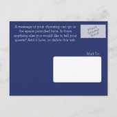 Nautische Verankerung Save the Date Ankündigungspostkarte (Rückseite)