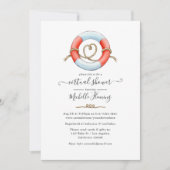 Nautische virtuelle Dusche Einladung (Vorderseite)