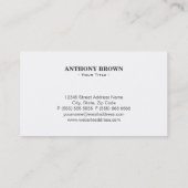 Nautische Visitenkarte (Rückseite)