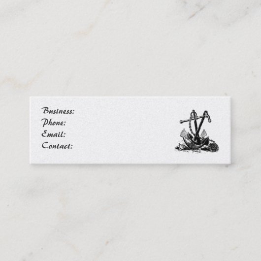 Nautische Visitenkarte (Vorderseite)