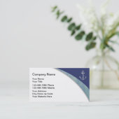 Nautische Visitenkarten Visitenkarte (Stehend Vorderseite)