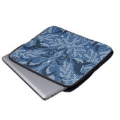 Nautische Wale, feuchte Textur Muster. Laptopschutzhülle (Vorne Knopf)