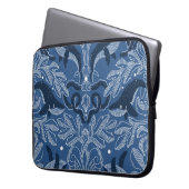 Nautische Wale, feuchte Textur Muster. Laptopschutzhülle (Vorderseite Links)