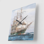 Nautische Wall-Uhren Quadratische Wanduhr (Winkel)